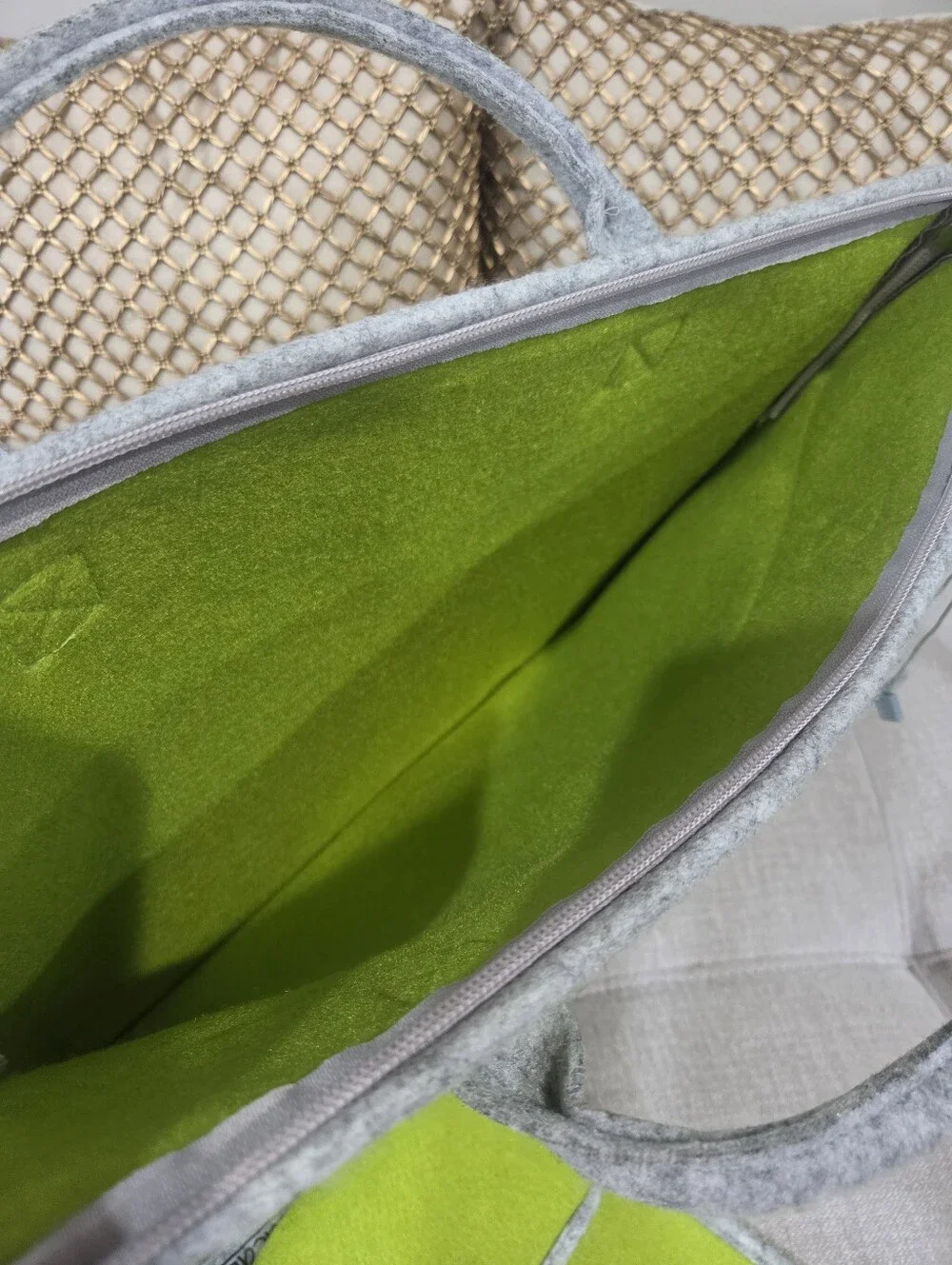 NWT Lucalily Lime Green Felt Set Of Laptop Case, Tablets Case And Wallet